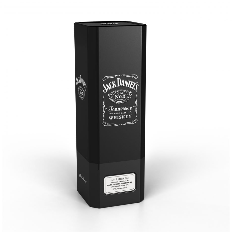 Макет коробки для Jack Daniels