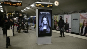  Anúncio de shampoo interage com metrô