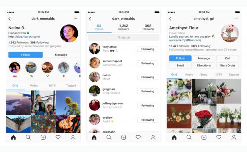 Instagram apresenta nova forma de visualização dos perfis 