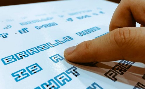 Tipografia que une a escrita em Braille e escrita tradicional! 