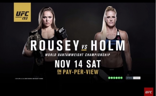 UFC 193: Ronda x Holm